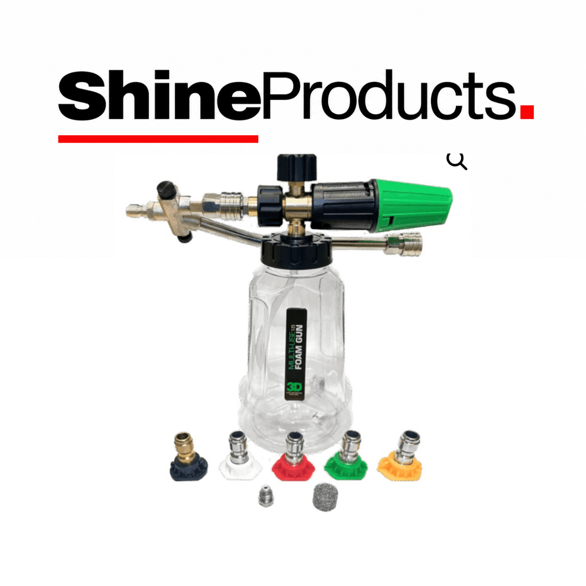 3D Kit 5 y Picos Foam Lance Multiuso De 1 L
