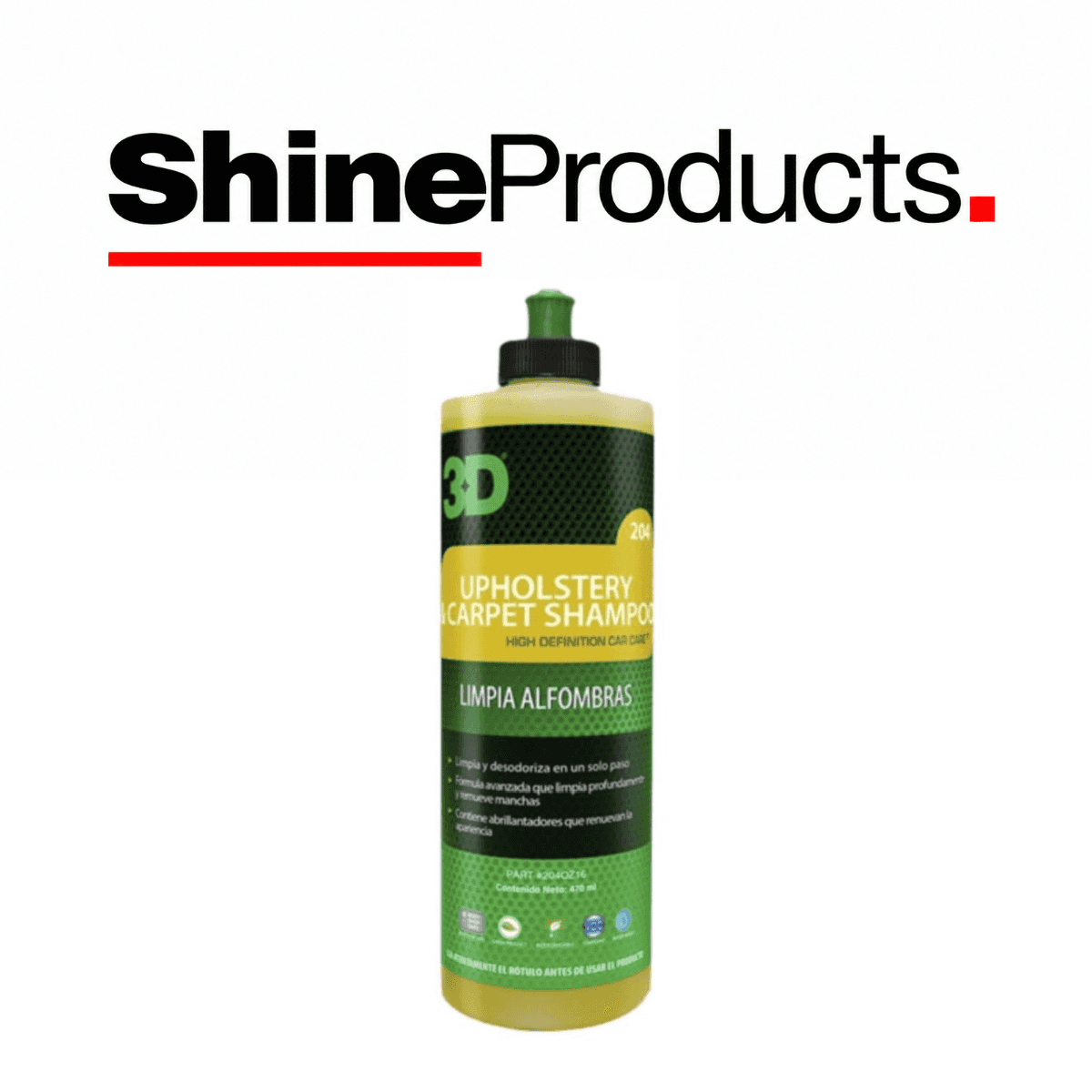 Upholstery & Carpet Shampoo Limpiador de 473ml