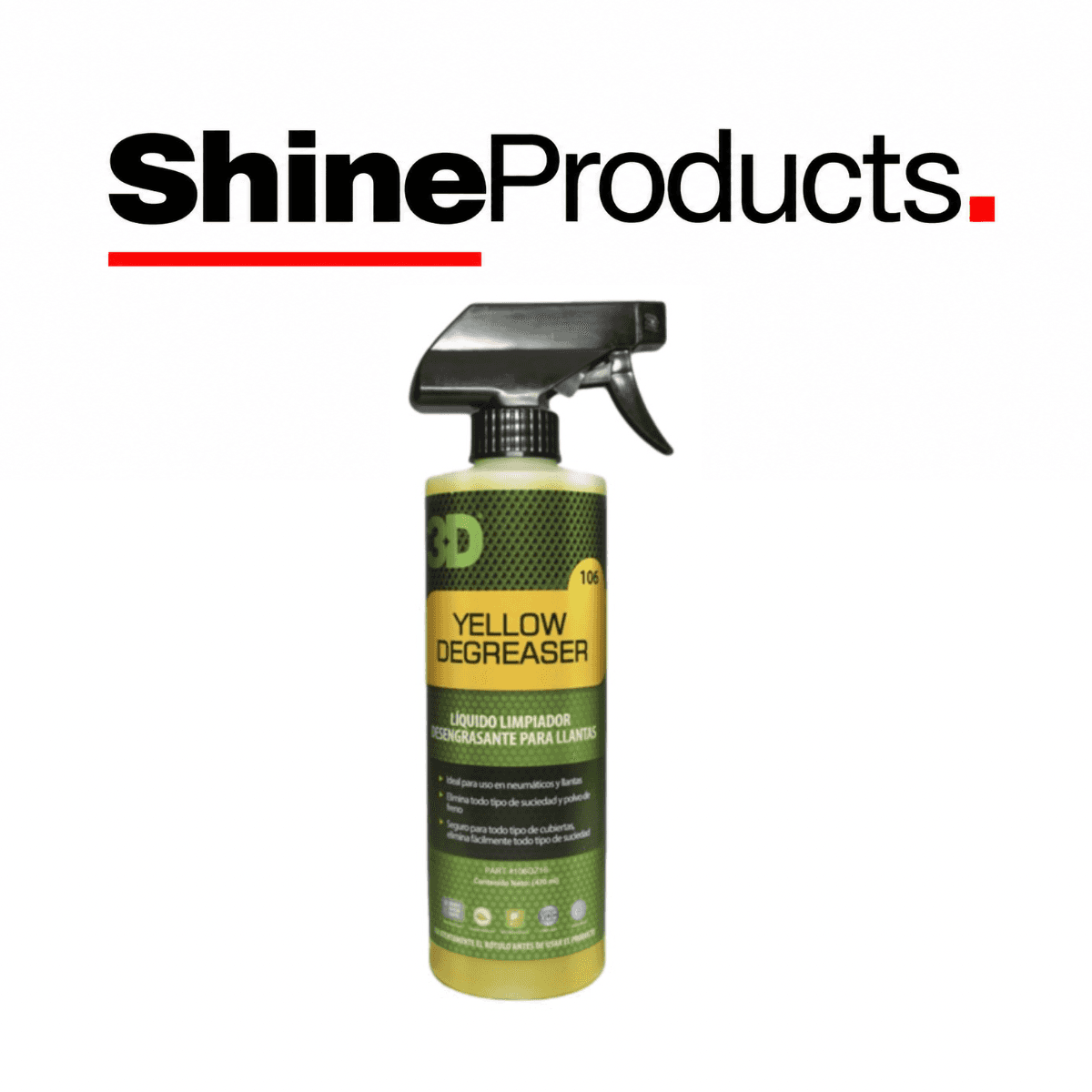 Yellow Degreaser Limpiador de Llantas de 473 ml